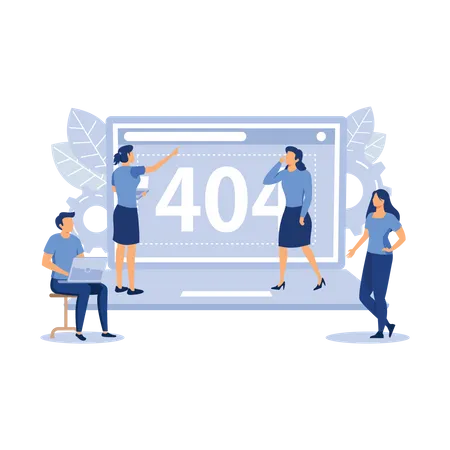 Error 404  Illustration