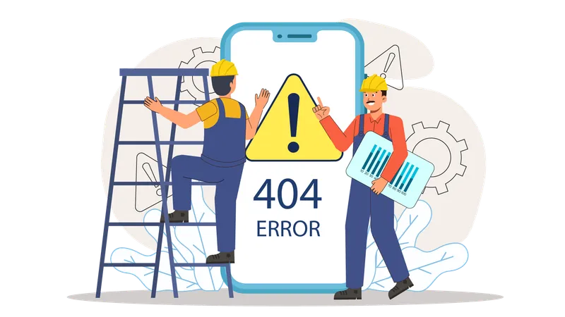 Error 404  Illustration