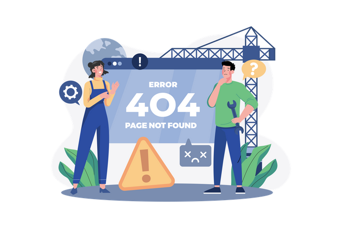 Error 404  Illustration