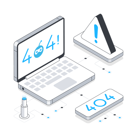 Error 404  Illustration