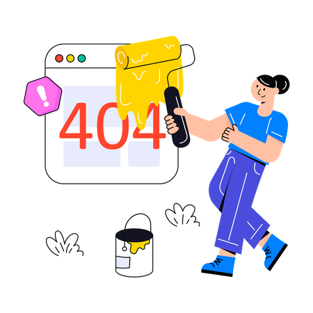 Error 404  Illustration