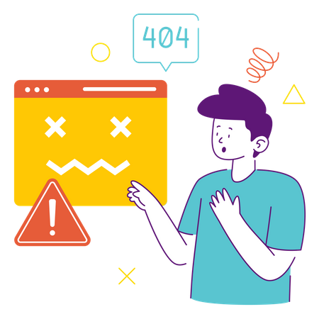 Error 404  Illustration