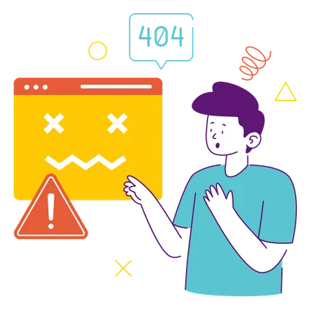 Error 404  Illustration