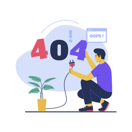 Error 404  Illustration