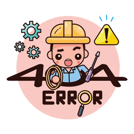 Error 404  Illustration