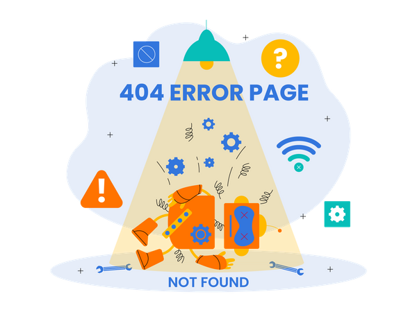 Error 404  Illustration