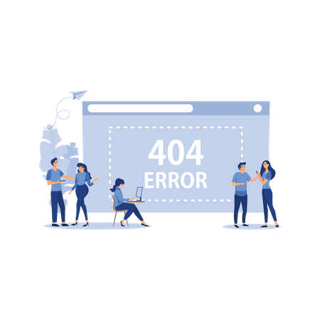 Error 404  Illustration