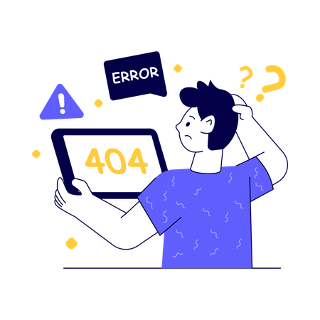 Error 404  Illustration