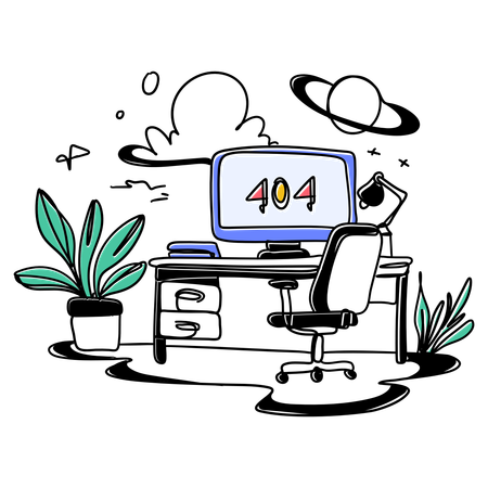 Error 404  Illustration