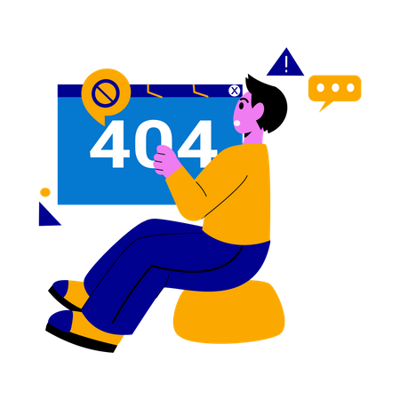 Error 404 Illustration