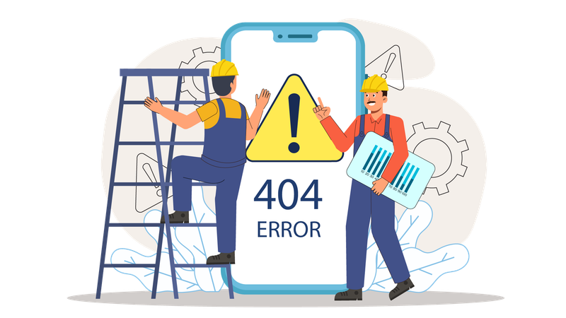 Error 404  Illustration