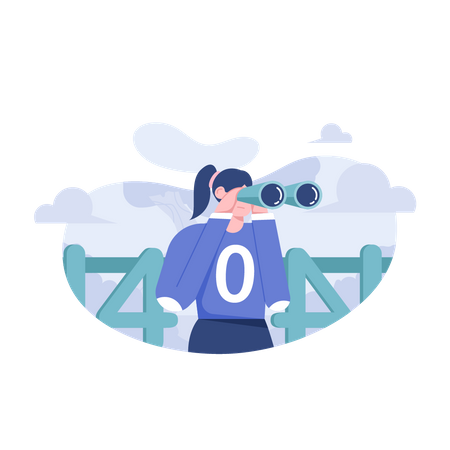 Error 404  Illustration