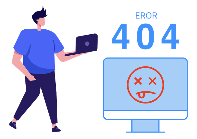 Error 404  Illustration