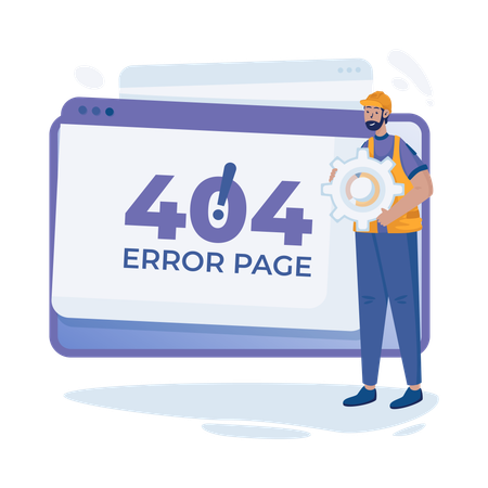 Error 404  Illustration
