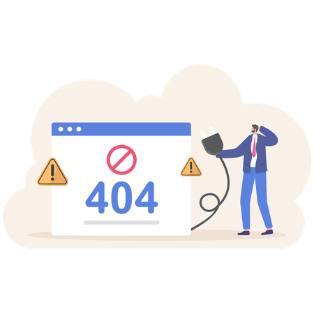 Error 404  Illustration