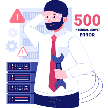 Error 500  Illustration