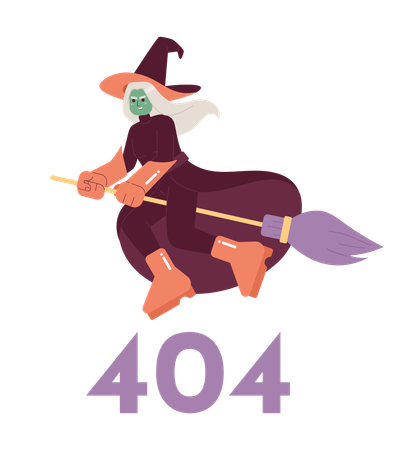 Error de brujería 404  Ilustración