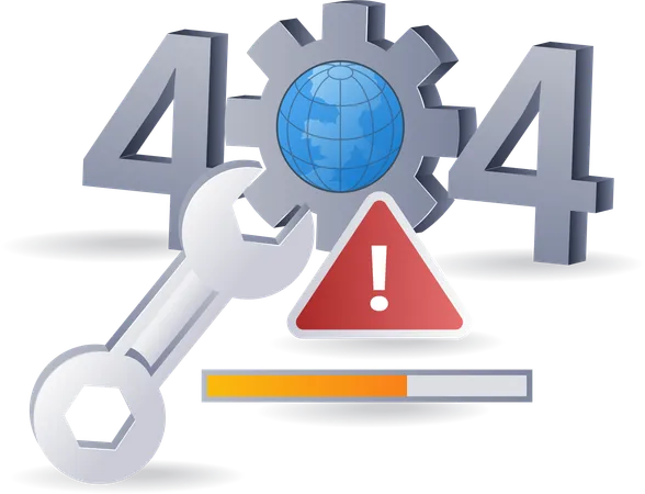 Error Code 404  Illustration