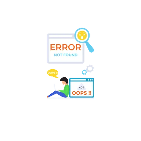 Error Web  Ilustración