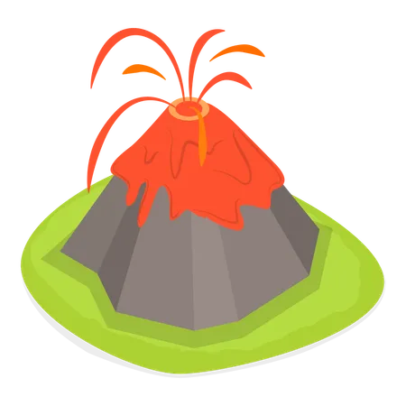 Éruption volcanique  Illustration