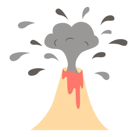 Éruption volcanique  Illustration