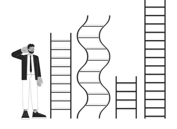 Diferentes carreiras  Ilustração