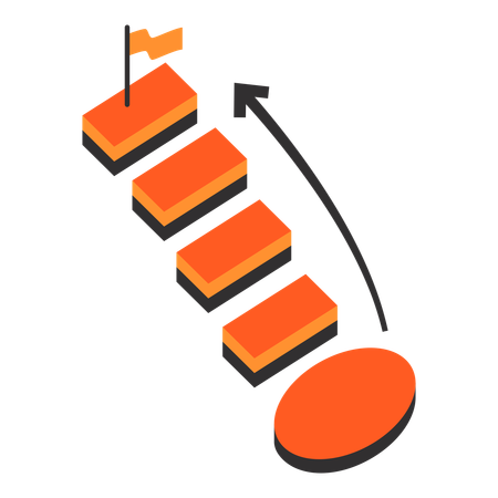 Escalier d'affaires  Illustration