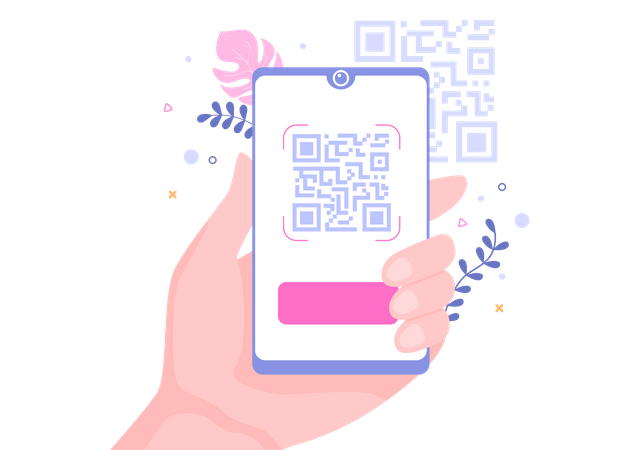 Escáner QR  Ilustración