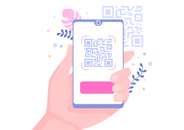 Escáner QR  Ilustración