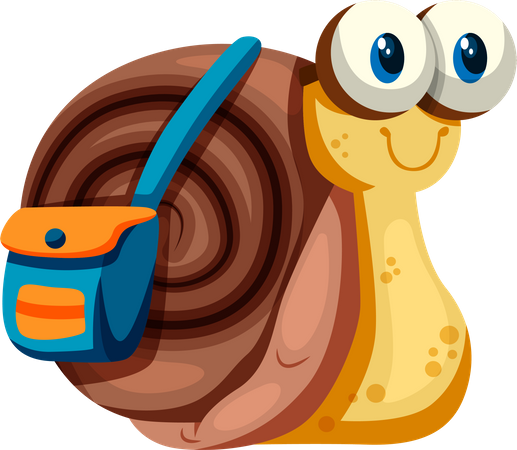 Voyageur escargot  Illustration