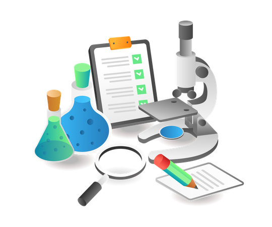 Ensino de química escolar  Ilustração