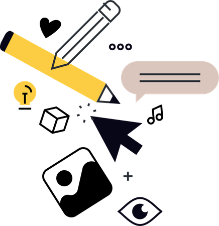 Redação de conteúdo  Ilustração