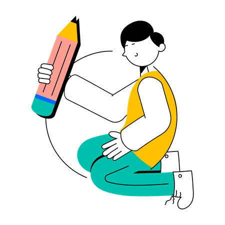 Escritor de conteúdo  Ilustração