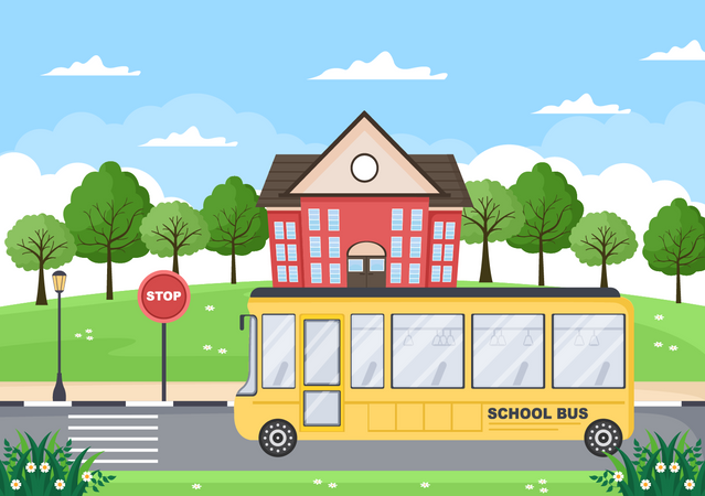 Escuela secundaria  Ilustración