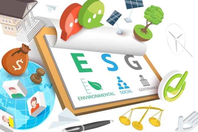 ESG  Ilustração