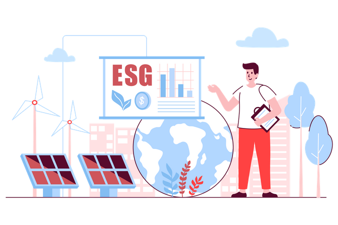 Governança ESG  Ilustração