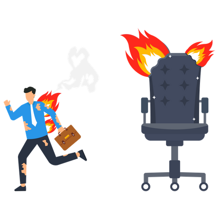 Esgotamento por excesso de trabalho  Ilustração