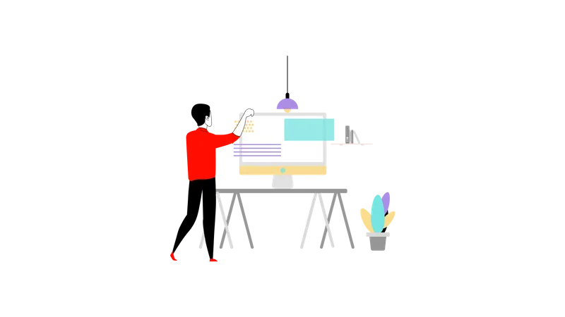 Espace de travail  Illustration