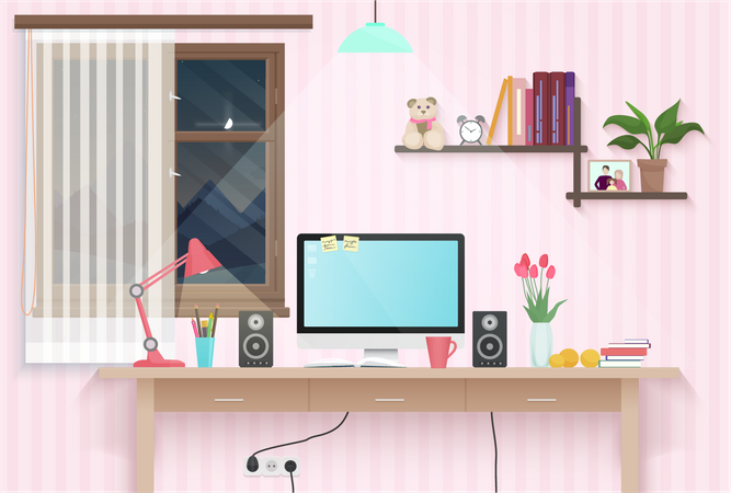 Espace de travail  Illustration