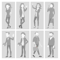 Espace réservé, avatar, ensemble, vecteur Pack d'Illustrations