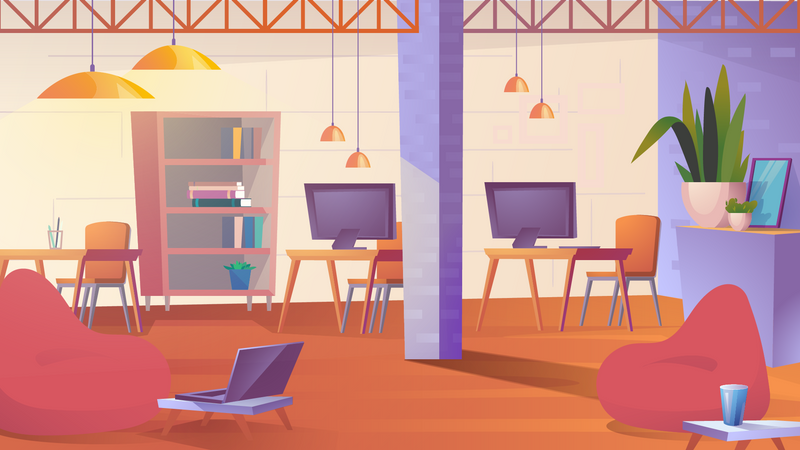 Espacio de trabajo conjunto  Ilustración