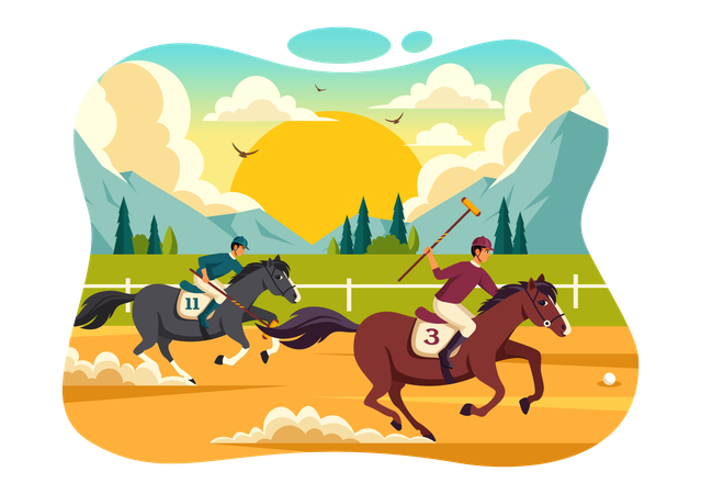 Esporte Equestre  Ilustração