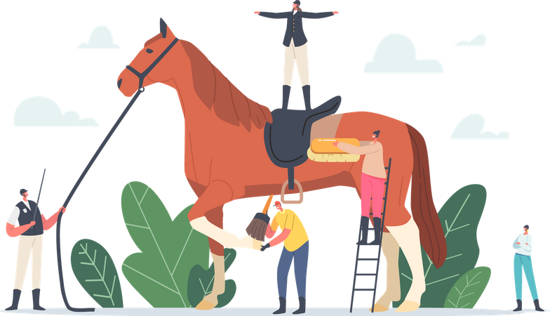 Esporte Equestre  Ilustração
