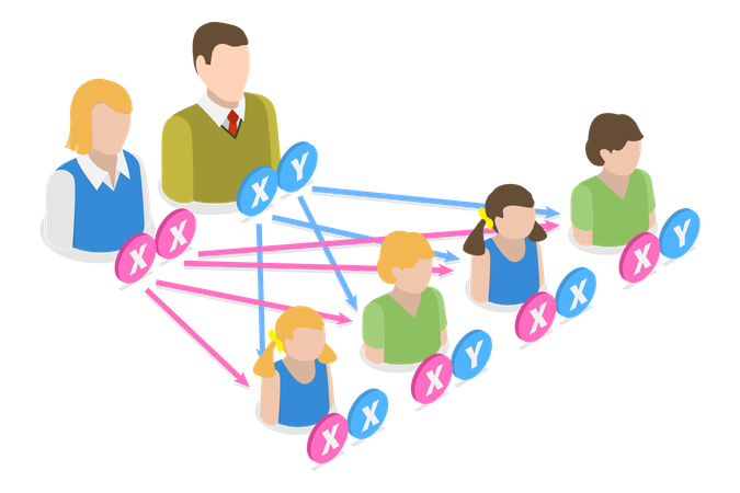 Esquema de biología educativa  Ilustración