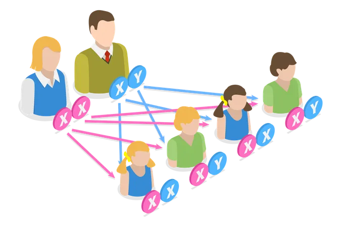 Esquema de biología educativa  Ilustración