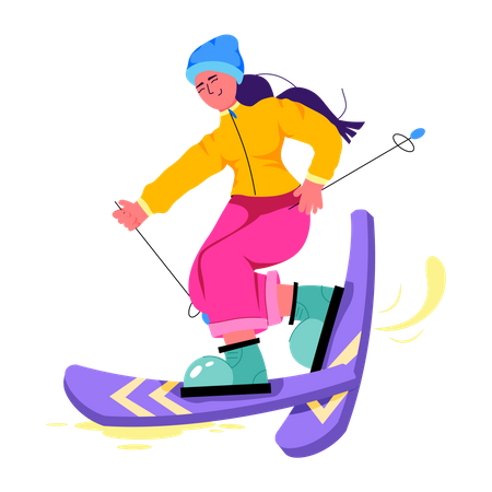 Esquiador  Ilustración