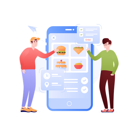 Food App  Illustration