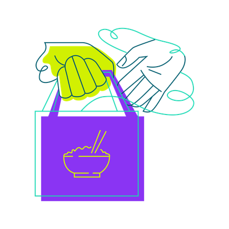 Essensbestellung  Illustration