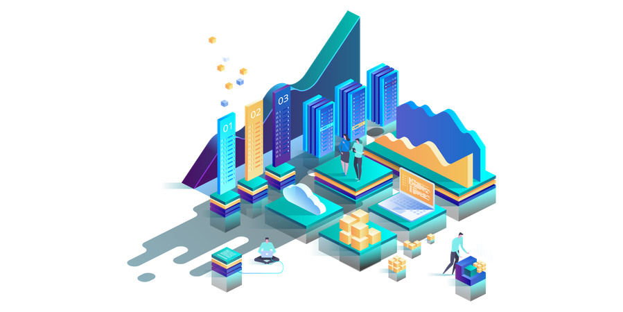 Estadísticas de datos  Ilustración