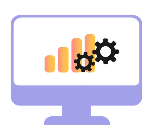 Estadísticas de negocios  Illustration